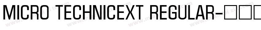 Micro TechnicExt Regular字体转换